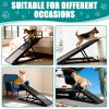 Dog Ramp for Couch or Bed, Folding Wooden Pet Ramp with Anti-Slip Rubber Mat & 3 Removable Safety Side Rails
