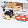 Touchdog Cartoon Three-eyed Monster Rounded Cat and Dog Mat