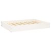 Dog Bed White Solid pine wood 28.1 x 21.3 in Simple Dog Bed