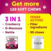Dog UTI Treatment Cranberry Supplement & Bladder Control for Dogs Urinary Tract Infection Incontinence Pill Bladder Stones UTI Medicine Treats 120 Sof
