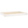 Dog Bed White Solid pine wood Medium Simple Dog Bed