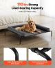 VEVOR Elevated Dog Bed for Large Dogs, Portable Raised Dog Cot with Washable Pillow