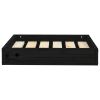 Dog Bed Black Solid pine wood 20.3 x 17.3 x 3.5 in Durable