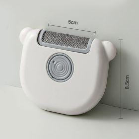 1pc Mini Portable Removal Lint Brush, Lint Remover, Reusable Pet Hair Remover, Lint & Hair Removing Clothes Brush (Color: Gray White)