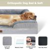 Orthopedic Dog Bed With High Support For Small And Large Breeds - Breathable, Waterproof Memory Foam Bed With Elevated Sides
