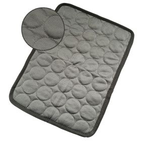 Dog Cooling Mat Summer Pets Cold Bed Extra Large For Small Big Dogs Pet Accessories Cat Durable Blanket Sofa Cat Ice Pad Blanket Pet Products (Option: Dark Gray-L70*55cm)